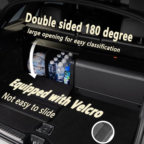 GMQ Trunk Organizers for Car, Car Organizers and Storage for SUV, Magnetic Lid - Image 4