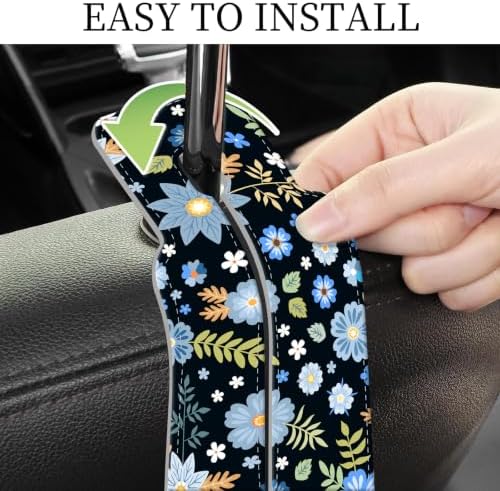 PU Leather Car Seat Hook, Storage Headrest Hanger, Cute Car Backseat Organizer - Image 5