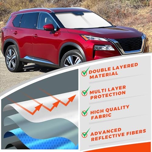 Foldable Front Windshield Sunshade fit - Image 6