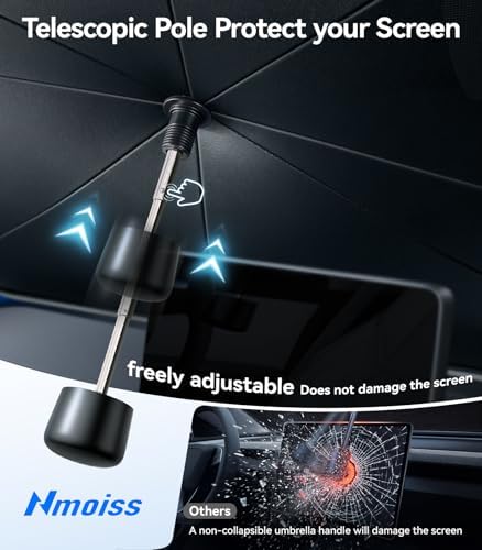 2026 Upgraded Nmoiss True Dual Layer Air Cool Windshield Sun Shade Umbrella - Image 4
