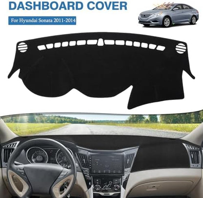 FIILINES Dash Cover for 2011 2012 2013 2014 Hyundai Sonata, Dashboard Cover Mat - Image 2