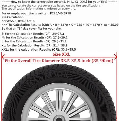 Faux Leather Spare Tire Cover - Image 2