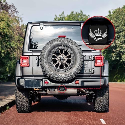 2 Inch Queen Crown Trailer Hitch Cover Rubber Receiver Tube Plug Cap, Tow Hitch - Image 6