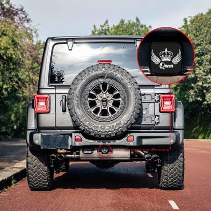 2 Inch Queen Crown Trailer Hitch Cover Rubber Receiver Tube Plug Cap, Tow Hitch - Image 6