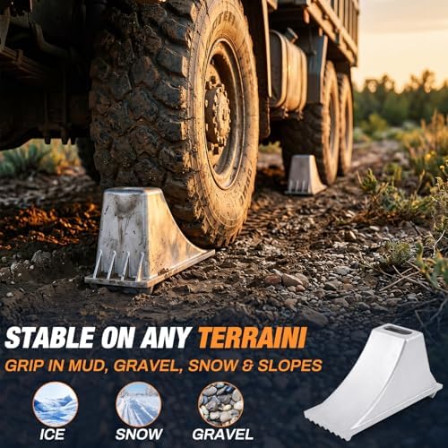 Aluminum Wheel Chock for Trucks & Trailers, 12.3 x 6.4 x 7 Inch - Image 6