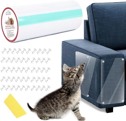 Anti-Cat Scratch Furniture Protector, Single-Side Cat Couch Scratch Protector by CHUANGSEED