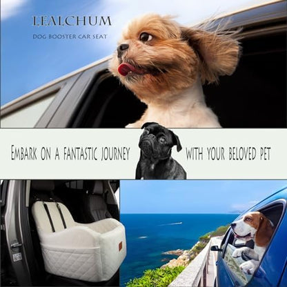 Lealchum Dog Booster Car Seat, Ultra Soft Fabric & Filling Memory Foam - Image 6