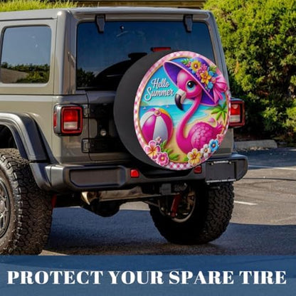 Flamingo Spare Tire Cover Waterproof Dust-Proof Spare Wheel Covers - Image 6