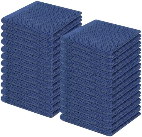 Homaxy 100% Cotton Waffle Weave Kitchen Dish Cloths 24-Pack by Homaxy