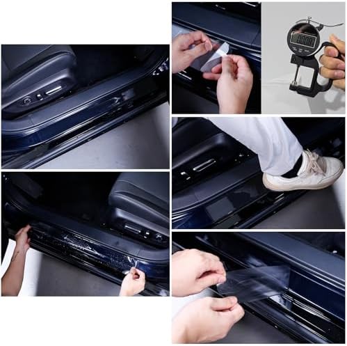 Car Door Sill Protector for Toyota Corolla 2014-2019, 8.5 Mil Clear TPU PPF - Image 5