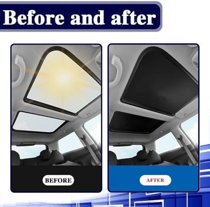 2PCS Car Sunroof Sunshade, Car Roof Cover, Foldable UV Reflector Reflective - Image 5