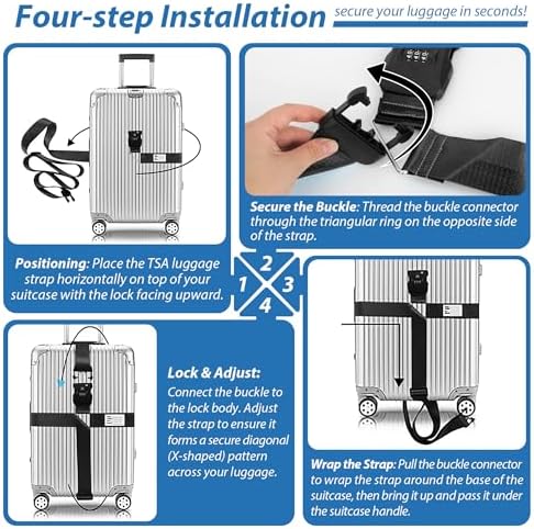 TSA Approved Luggage Straps - Image 7