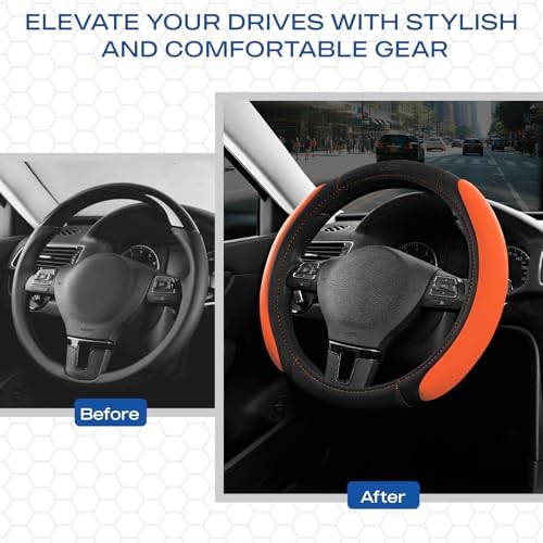 Skechers Steering Wheel Cover, Memory Foam Car Steering Wheel Cover, - Image 4