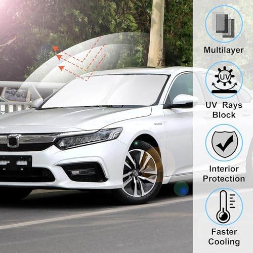 Windshield Sun Shade for 2018-2022 Honda Accord Sedan Accessories - Image 2