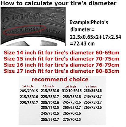 I Go Where I'm Towed American Flag Spare Tire Cover Waterproof Dust-Proof - Image 6