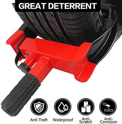 KAYCENTOP Wheel Clamp Lock Tire Lock Anti Theft Lock Fit Most Vehicles Max 11" - Image 3