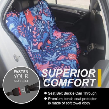 Back Seat Cover for Car Trucks Van SUV Jeep, Waterproof Rear Bench Towel Seat - Image 2