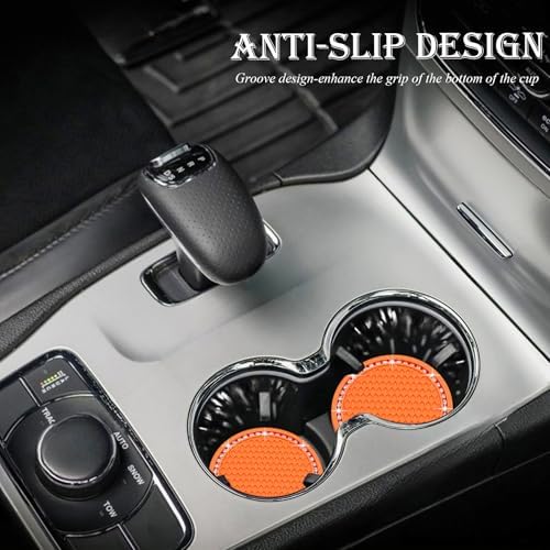 2PCS Bling Cup Holder Coaster, 2.75 Inch Auto Car Cup Holder Insert Coasters - Image 3