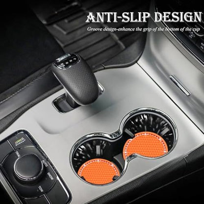 4PCS Bling Cup Holder Coaster, 2.75 Inch Auto Car Cup Holder Insert Coasters - Image 3