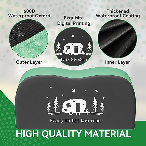 RV Tire Covers, Dual Axle Tire Covers 2 Pack, Fit 30"-33" Dia Tire - Image 4