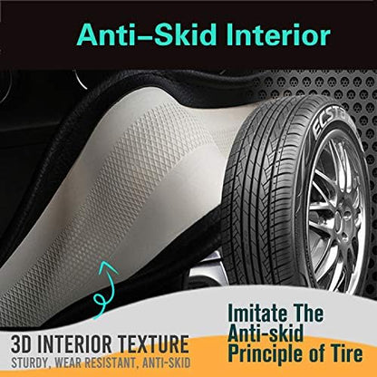 PINCTROT Steering Wheel Cover Great Grip Honeycomb Design 15 Inch - Image 5