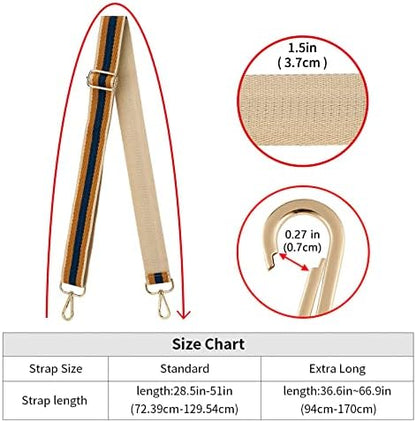 ZOOEASS Wide Shoulder Strap Adjustable Replacement Belt Crossbody Canvas Bag - Image 5