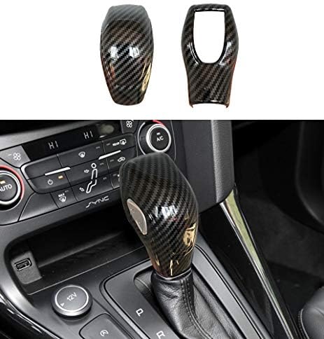 ruihe Car Gear Shift Knob Cover Carbon Fiber Color Sticker Trim Fit by ruihe