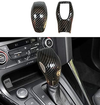 ruihe Car Gear Shift Knob Cover Carbon Fiber Color Sticker Trim Fit by ruihe