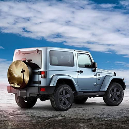 Religious Christian Spare Tire Cover, Universal Wheel Tire Cover - Image 3