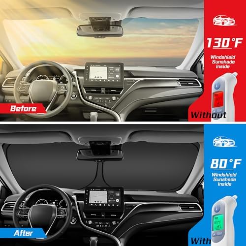 ARISMOTOR Windshield Sun Shade for Hyundai Kona 2024-2026 2027 - Image 2