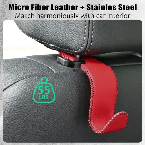 Car Seat Headrest Hook 55lb Heavy Duty Metal Hanger - Image 5