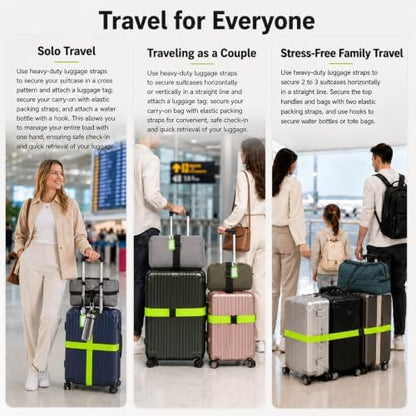 6PCS Adjustable Luggage Connector Straps - Image 4