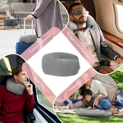 Stuffable Neck Pillow for Travel, Packable Neck Pillow - Image 7