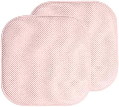 Sweet Home Collection Chair Cushion Memory Foam Pads Honeycomb Pattern Slip Non by SweetHomeCollection