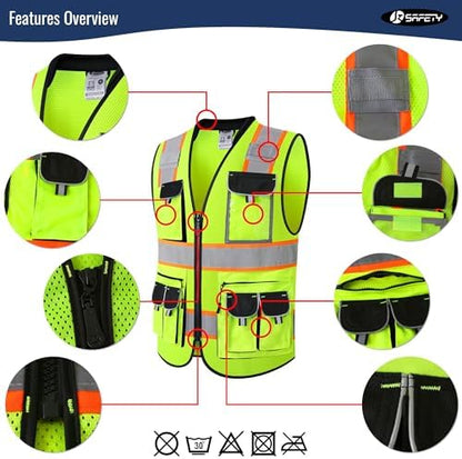 JKSafety Reflective Safety Vest - Image 4