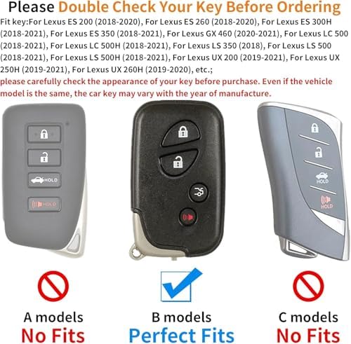 Car Key Fob Case, for Lexus ES200, CT200h‌ Series Car Key Fob Case Cover - Image 3