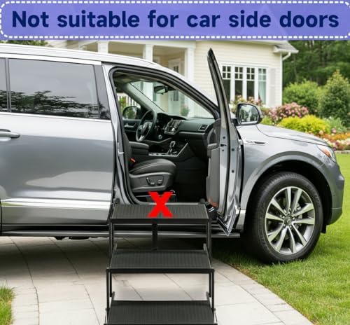 Dog Steps for Car and Truck, 37.5" H Foldable Dog Stairs for Large Dogs - Image 6