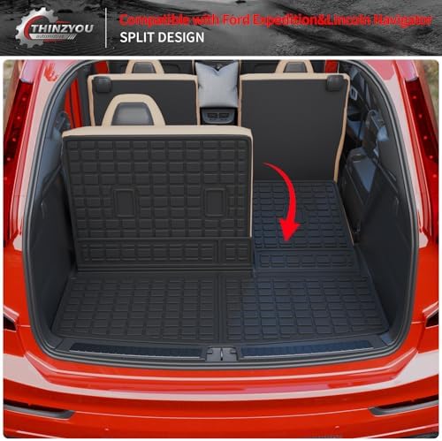 Trunk Mat & Backrest Mats for 2018-2024 Ford Expedition (No Max - Image 5