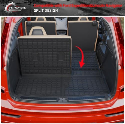 Trunk Mat & Backrest Mats for 2018-2024 Ford Expedition (No Max - Image 5