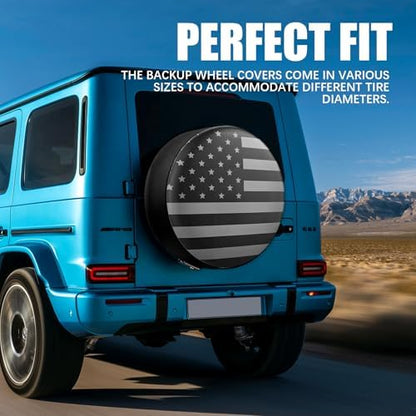 Spare Tire Cover for RV Trailer, Trailer Wheel Covers, Waterproof Leather - Image 4