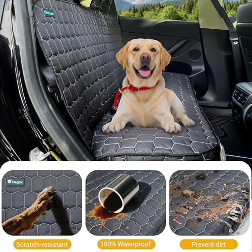 Meginc Dog Car Seat Covers for Model 3, Rear Seat Protector for Dogs &Kid - Image 3