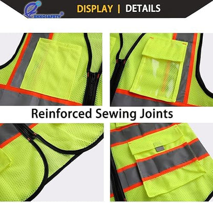 High Vis Safety Vest for Men - Image 7
