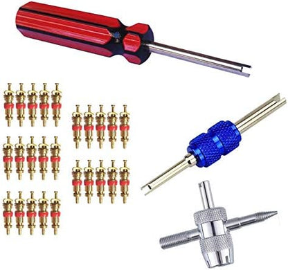 FEBRYTOLD 3 Pcs Tire Valve Core Remover Tools by FEBRYTOLD