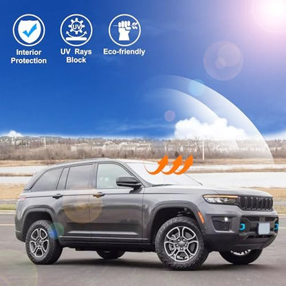 Windshield Sun Shade for 2022-2026 Jeep Grand Cherokee 4XE - Image 5