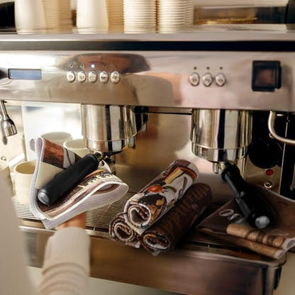 Boyiee Set of 6 Barista Towels Espresso Machine Accessories Coffee Waffle Weave - Image 3