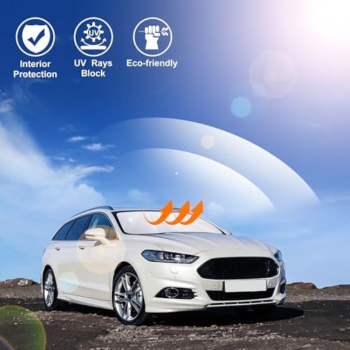 Windshield Sun Shade for 2013-2021 Ford Fusion Accessories - Image 6