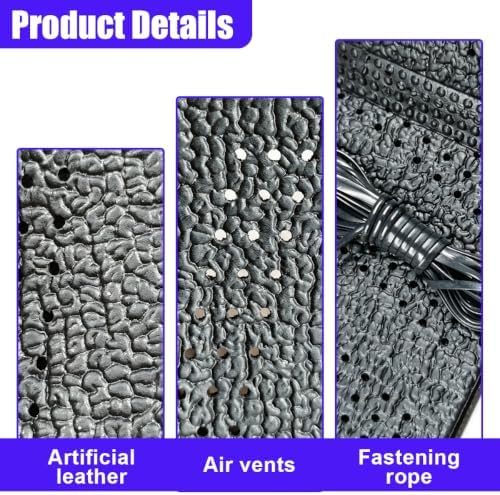 Leather Lace-On Steering Wheel Cover, Universal 14–15 Inch - Image 3