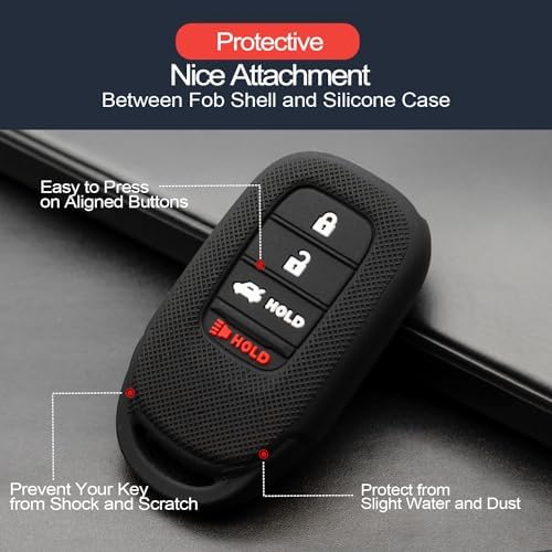 2pcs Compatible with 2024 2023 2022 Honda Accord Civic CR-V HR-V Pilot Key Fob - Image 4