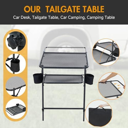 CDEN Tailgate Table, Car Desk, Tailgate Table, Car Camping, Camping Tables - Image 4