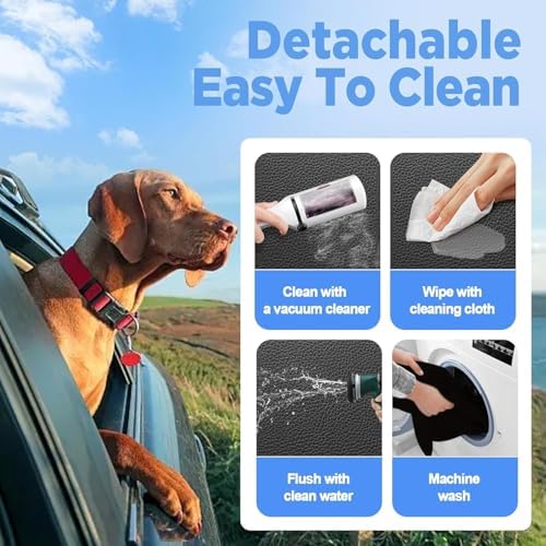 MYJAQI Back Seat Extender for Dogs, Hard Bottom Dog Car Seat Cover - Image 7